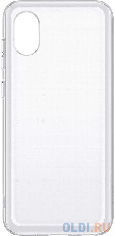 

Чехол (клип-кейс) Samsung для Samsung Galaxy A03 Core Soft Clear Cover прозрачный (EF-QA032TTEGRU)
