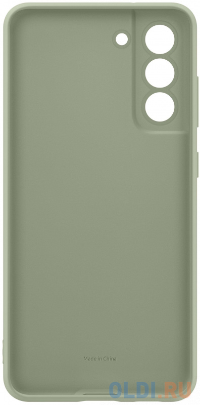 Чехол (клип-кейс) Samsung для Samsung Galaxy S21 FE Silicone Cover оливковый (EF-PG990TMEGRU)