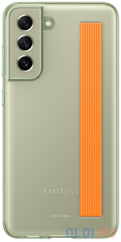 

Чехол (клип-кейс) Samsung для Samsung Galaxy S21 FE Slim Strap Cover оливковый (EF-XG990CMEGRU)