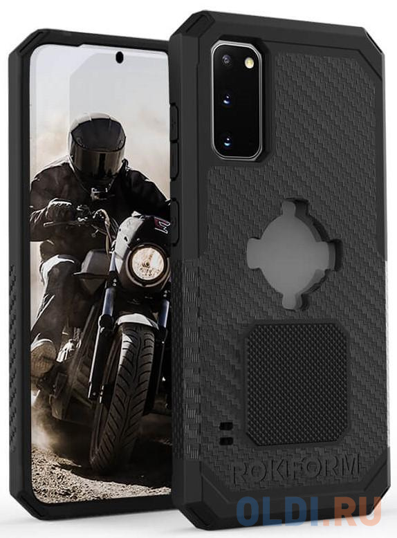 

Чехол-накладка Rokform Rugged Case для Samsung Galaxy S20. Поддерживает систему Roklock. Цвет: черный.