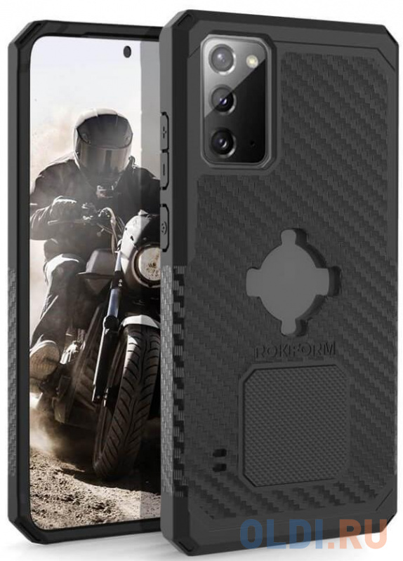 

Чехол-накладка Rokform Ultra Rugged Case для Samsung Galaxy Note 20. Поддерживает систему Roklock. Цвет: черный.