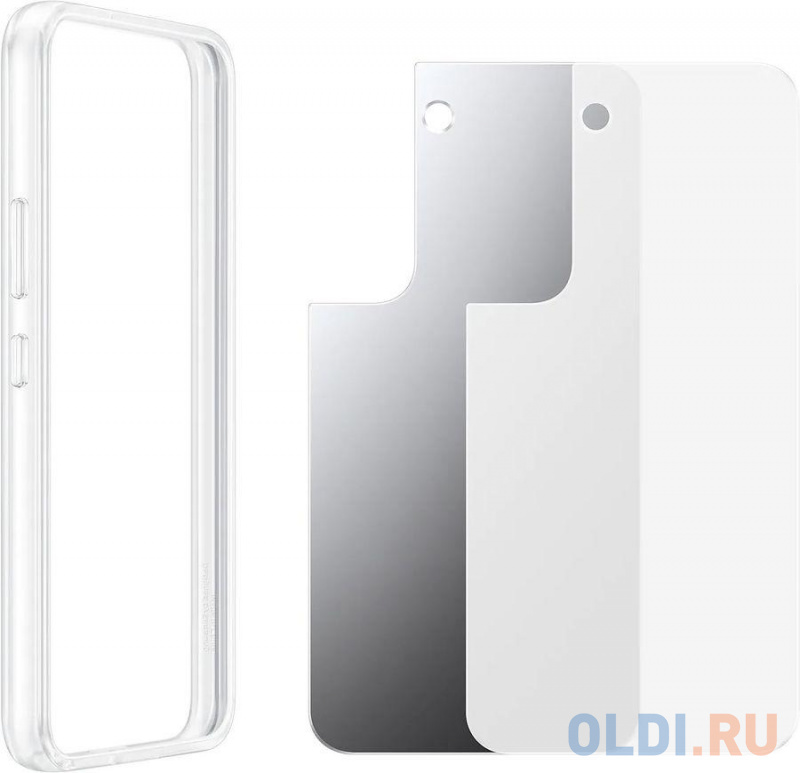 

Чехол (клип-кейс) Samsung для Samsung Galaxy S22 Frame Cover прозрачный (EF-MS901CTEGRU)