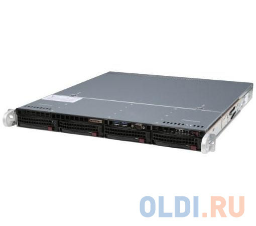 Серверная платформа Supermicro SYS-5019S-M, 1U, NO (CPU E3-1200v5/6, Memory, HDD(upto4x3.5)), SATA-III (RAID 0-5), 2x1GbE, M.2, 350W Fixed от OLDI