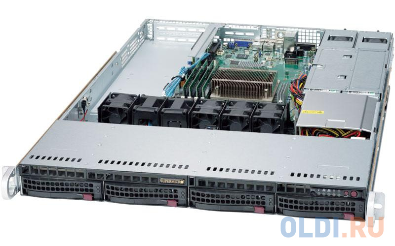 Серверная платформа Supermicro SYS-5019S-WR E3-1200v5/6, 4x DDR4 ECC, up to 4x3.5&quot;), HS, C236 (RAID 0,1,5,10), 2x1GbE, IPMI, M.2, 2xPCIE3.0, (2)x 500W от OLDI