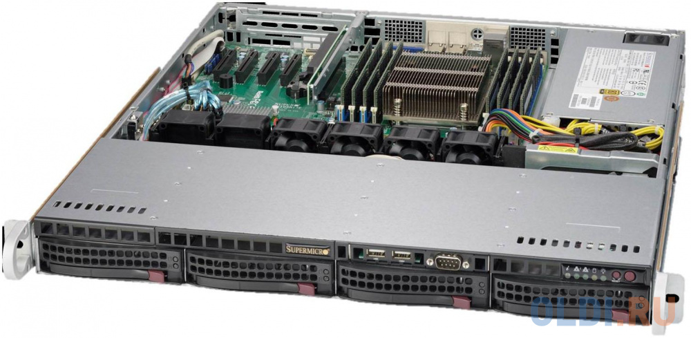   Supermicro SYS-5019S-MR 1U, E3-1200v5/6, 4x DDR4 ECC, up to 4x3.5 HDD, Intel C236, 2x1GbE, IPMI, 2x400W, M.2, PCIE(x16), 4xUSB3.0/