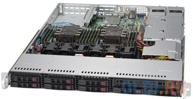 Серверная платформа Supermicro SYS-1029P-WTR, 2x LGA3647, 12x DDR4, no HDD (up to 8x2.5), SATA RAID, 2x1GbE, 2xFH, 1xLP, M.2, 2x750W, Rails