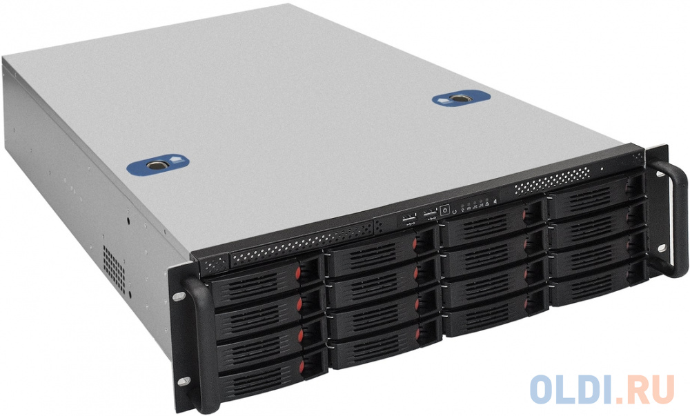 Серверная платформа ExeGate Pro 3U660-HS16 &lt;RM 19", высота 3U, глубина 660, Redundant БП 2x550W, 16xHotSwap, USB&gt; - EX292419RUS