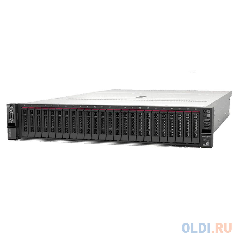 7Z73TA8100 SR650 V2 Xeon Silver 4314 (16C 2.4GHz 24MB Cache/135W), 32GB (1x32GB, 3200MHz 2Rx4 RDIMM), 8 SAS/SATA, 9350-8i, 1x750W Platinum, 5 Standar