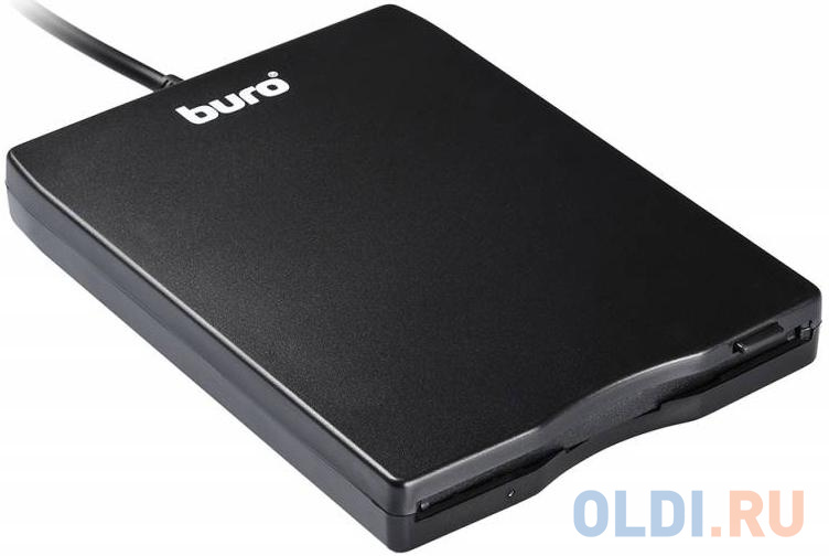 Внешний привод FDD BURO BUM-USB USB 2.0 черный Retail BUM-USB FDD - фото 1