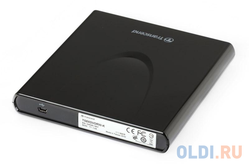 Оптич. накопитель ext. DVD±RW Transcend Black <Slim, USB 2.0, Retail фото