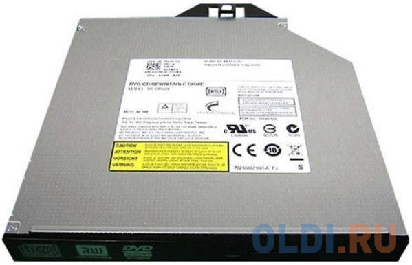 

DELL DVD+/-RW Drive, SATA,Internal, 9.5mm, For R740, Cables PWR+ODD include (analog 429-ABCX), Черный