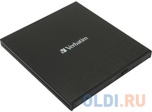 Привод внеш. Verbatim SLIMLINE CD/DVD WRITER USB 3.2 Gen 1/ USB-C, размер 133 х 145 х 11 мм/ 237 г, цвет черный