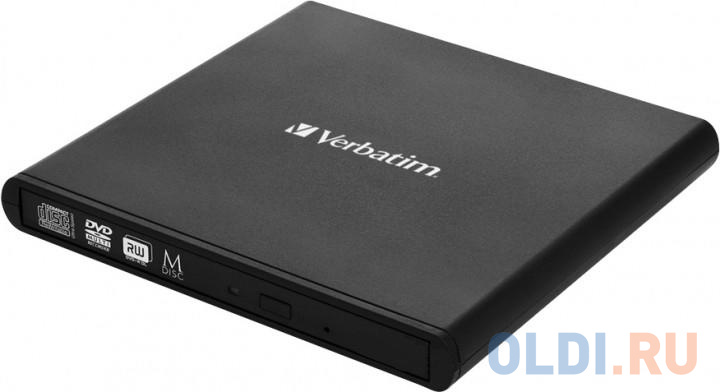 

Привод внеш. Verbatim SLIMLINE DVD REWRITER USB 2.0 BLACK, Черный