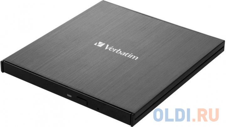 Привод внеш. Verbatim SLIMLINE BLU-RAY WRITER ULTRA HD 4K USB 3.1 GEN 1 USB-C, размер 14.5 x 13.3 x 1.1 см, 215 г, цвет черный