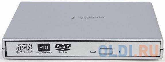 USB 2.0 Gembird DVD-USB-02-SV пластик, серебро фото