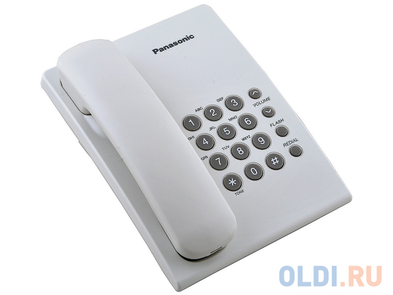 Телефон Panasonic KX-TS2350RUW Flash, Recall, Wall mt. эпилятор panasonic es el3a n520 скор 3 насад 2 от аккум белый