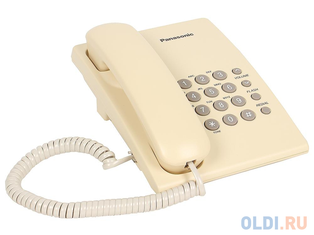 Телефон Panasonic KX-TS2350RUJ Flash, Recall, Wall mt.