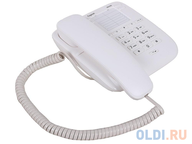 

Телефон Gigaset DA310 White (проводной)