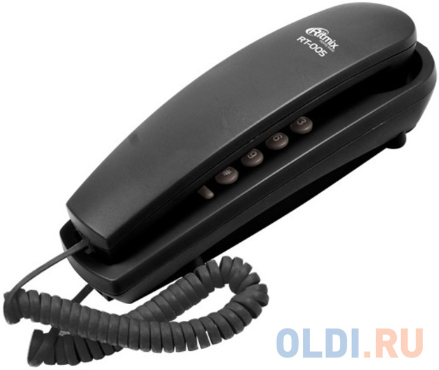 Телефон Ritmix RT-005 черный телефон проводной ritmix rt 002