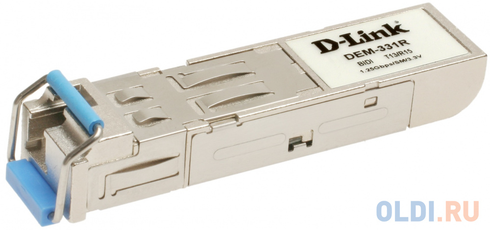 Трансивер сетевой D-Link DEM-331R/20KM/B2A 1 порт mini-GBIC 1000Base-LX DEM-331R/20KM/B2A - фото 1