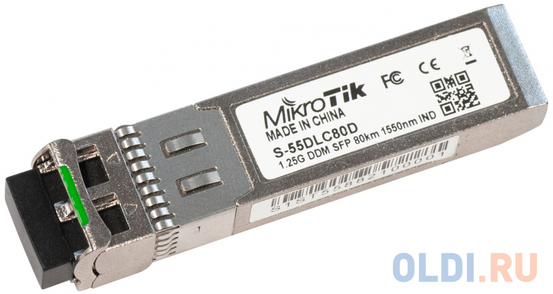 MikroTik S-55DLC80D Модуль 1.25Gbps, SM, 1550nm, 80km, Dual LC connector