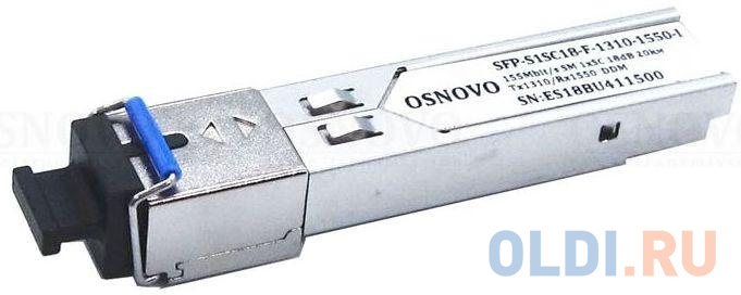 Модуль Osnovo SFP-S1SC18-F-1310-1550-I модуль osnovo sfp s1lc13 g 1550 1310 i