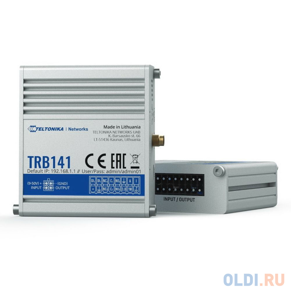 

TRB141 (RB14100300) industrial rugged GPIO LTE gateway 4G (LTE) cat1 / 3G / digital i/o