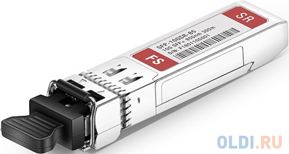 Трансивер/ FS for Mellanox MFM1T02A-SR Compatible 10GBASE-SR SFP+ 850nm 300m DOM Duplex LC MMF Optical Transceiver Module ruijie reyee 10gbase sfp optical stack cable included both side transceivers 5 meter