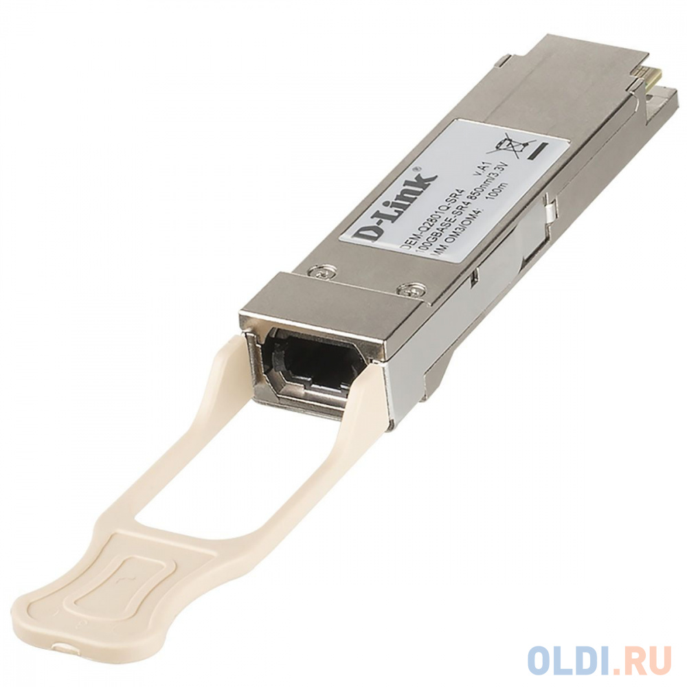 Трансивер D-Link DEM-Q2801Q-SR4/A1A  QSFP28 с 1 портом 100GBase-SR4 для многомодового оптического кабеля OM3 (до 70 м) / OM4 (до 100 м)