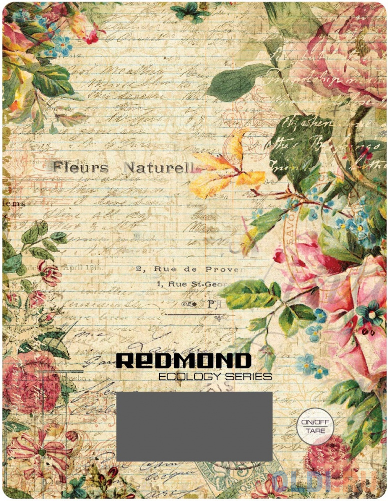 Весы кухонные Redmond RS-736 рисунок цветы