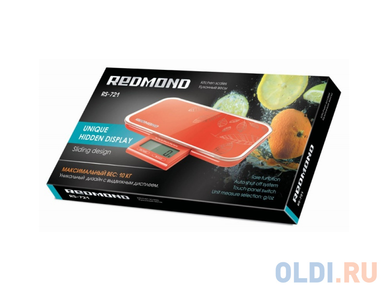 

Весы кухонные Redmond RS-721 электронные красный