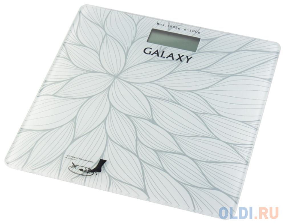 Весы напольные GALAXY GL4807 белый рисунок
