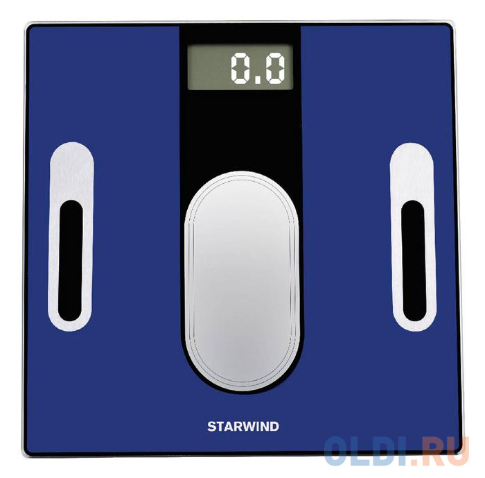 Весы напольные StarWind SSP6050 синий напольные весы starwind ssp2359 рисунок