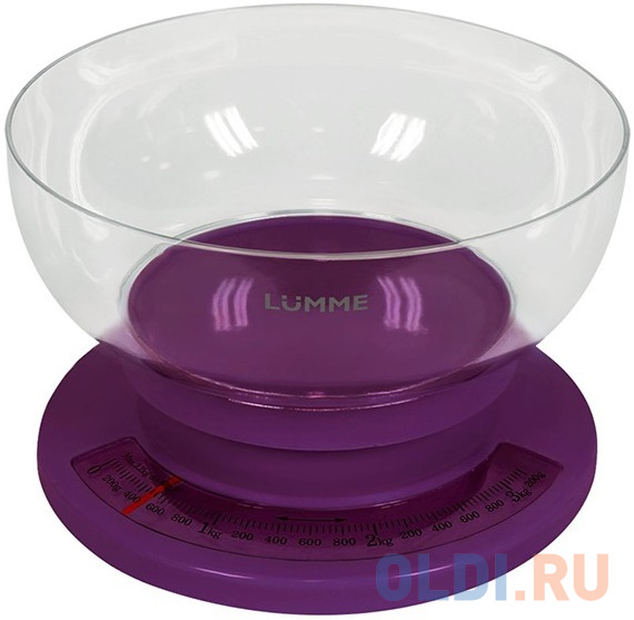 

Весы кухонные Lumme LU-1303 фиолетовый чароит