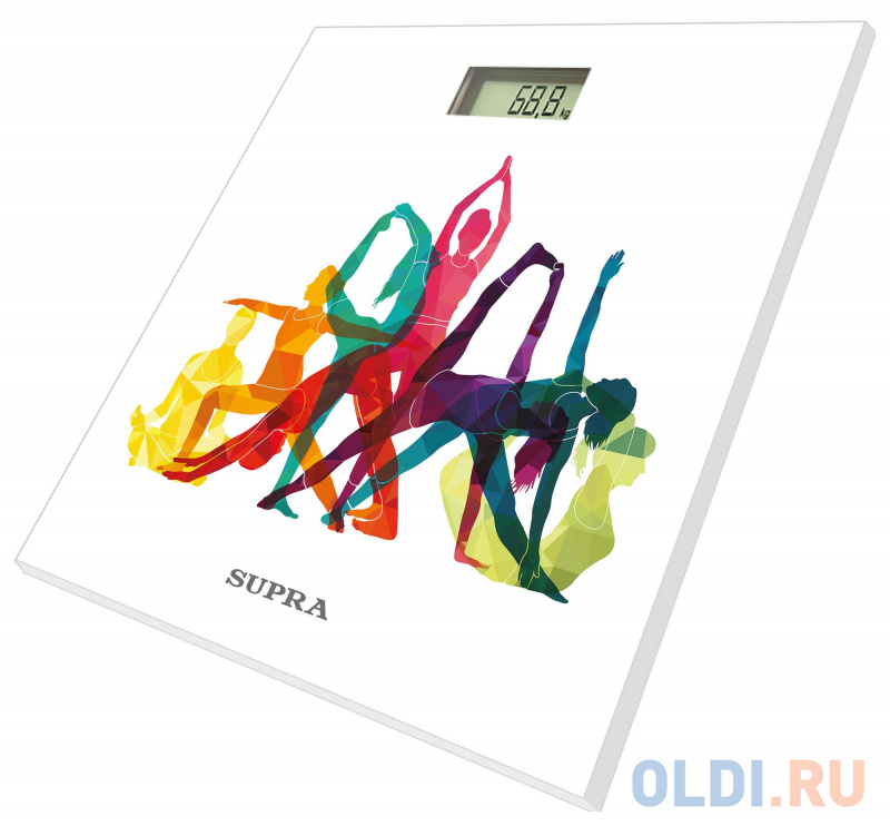 

Весы напольные Supra BSS-2001N белый рисунок