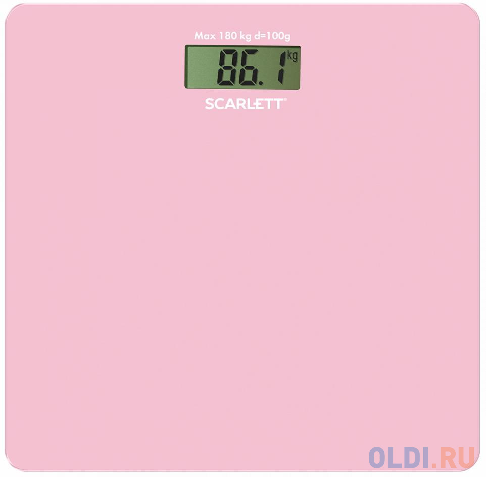 Весы напольные Scarlett SC - BS33E041 розовый весы напольные scarlett is bs35e601 пурпурный рисунок