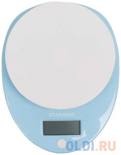 Весы кухонные StarWind SSK2256 голубой фото