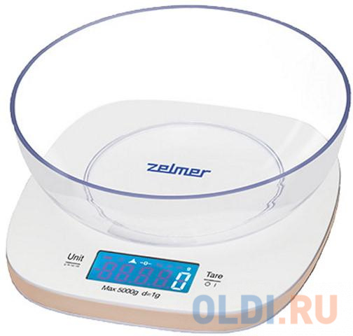 

Весы кухонные Zelmer ZKS1451 IVORY белый