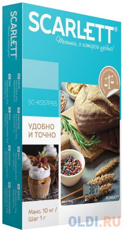 

Весы кухонные Scarlett SC-KS57P65 рисунок