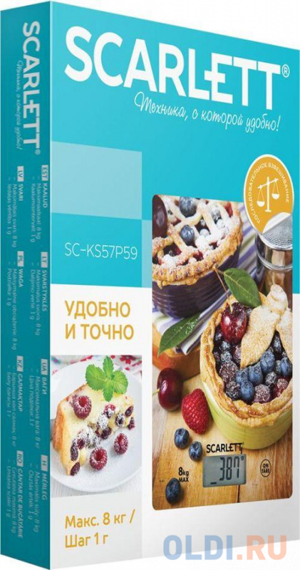 

Весы кухонные Scarlett SC-KS57P59 рисунок