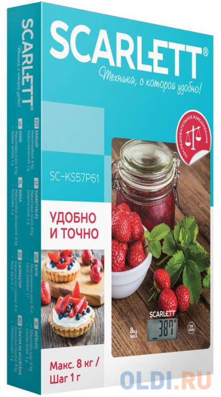 

Весы кухонные Scarlett SC-KS57P61 рисунок