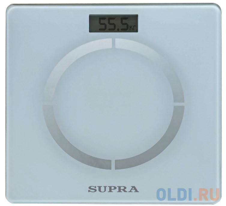 Весы напольные электронные Supra BSS-2055B макс.180кг белый напольные весы мегеон