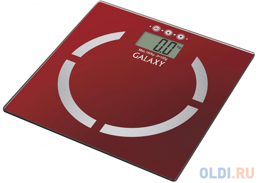 Весы напольные GALAXY GL 4851 красный - фото 1
