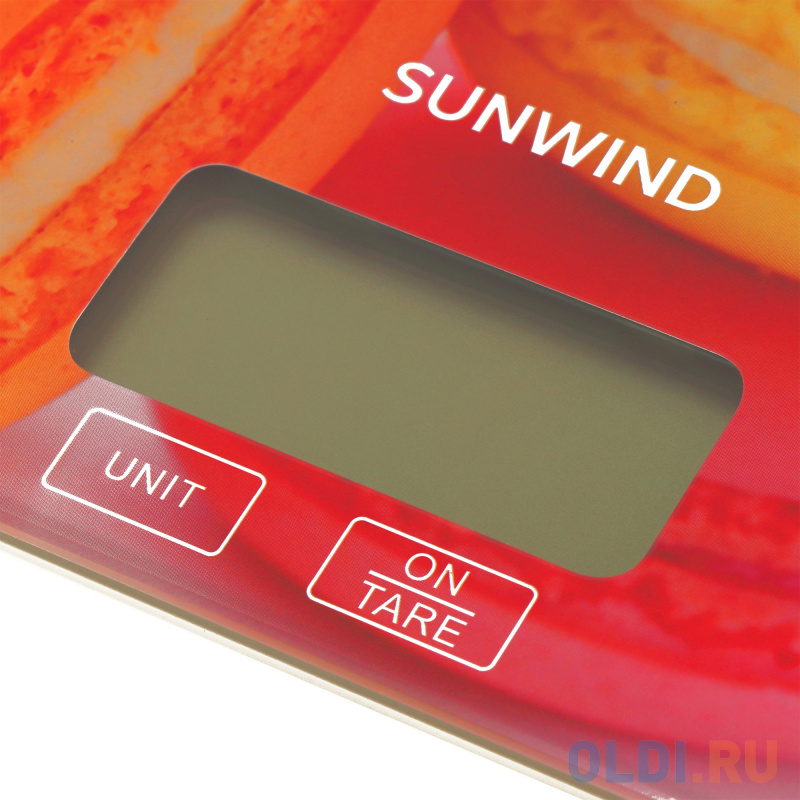 Весы кухонные SunWind SWS101 рисунок/печенье фото