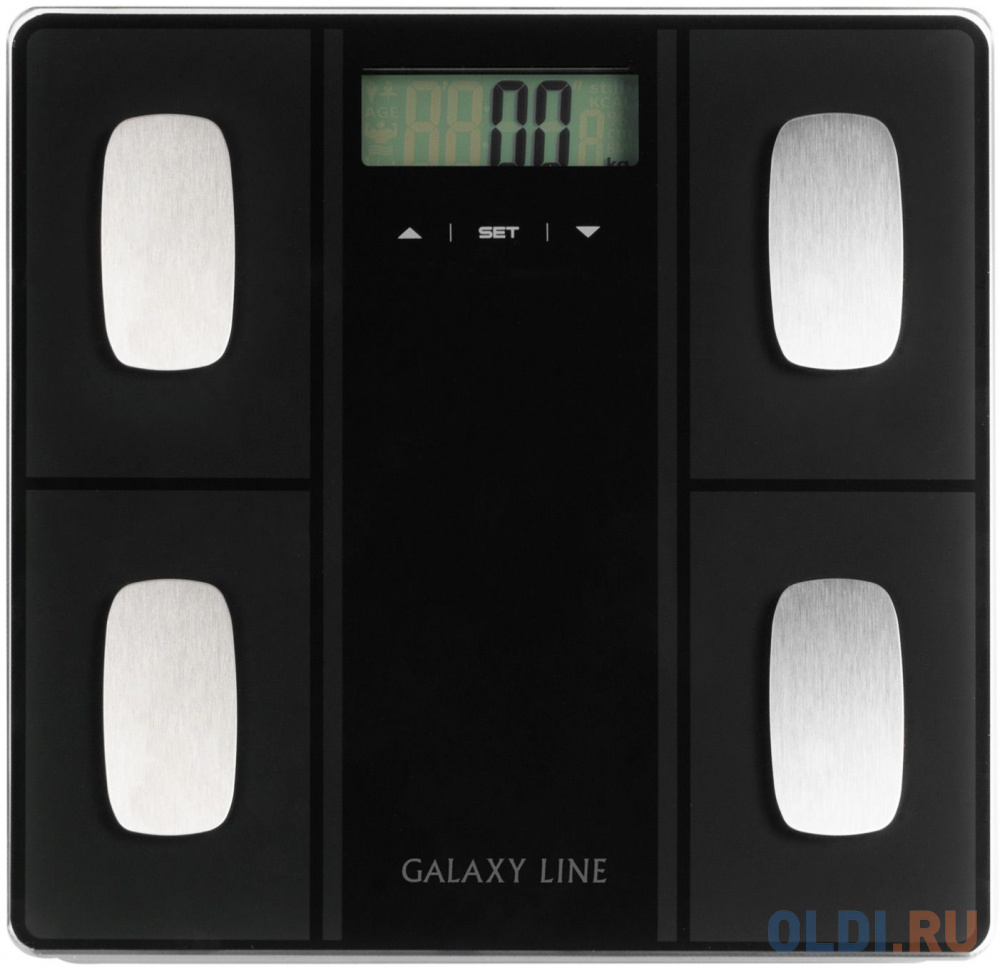 Весы напольные электронные Galaxy Line GL 4854 макс.150кг черный ГЛ4854ЛЧЕРН - фото 1