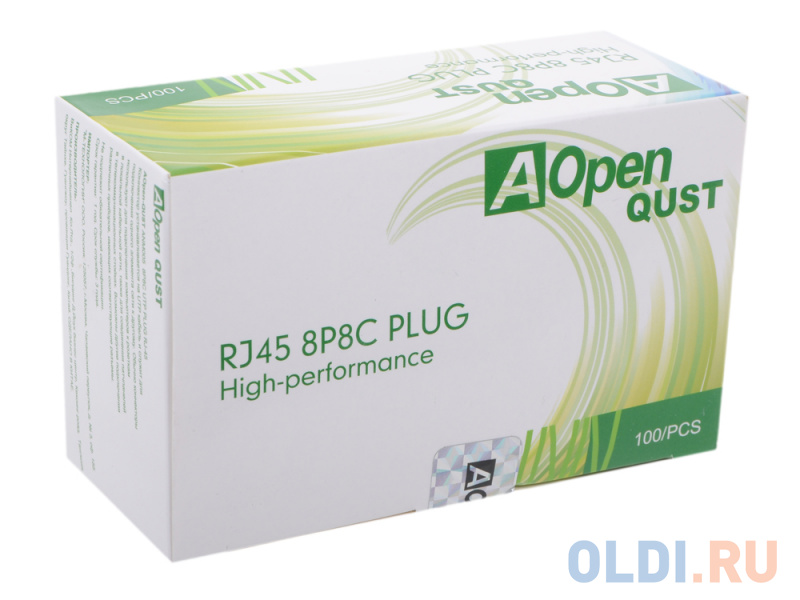 Коннекторы RJ-45 (8P8C) для UTP кабеля 5 кат. Aopen  <Aopen ANM005\\VCOM <VNA2200 100 шт в пакете фото