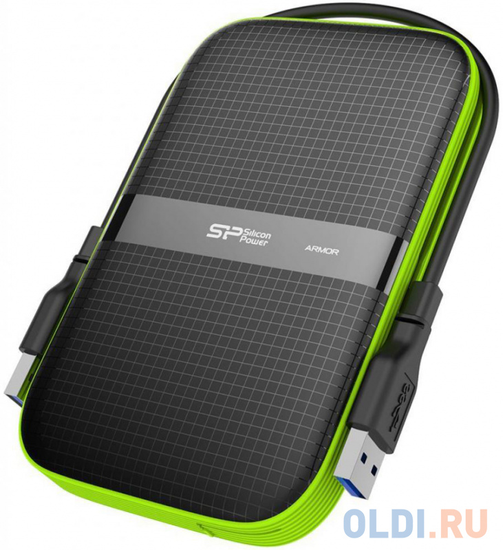 

Внешний жесткий диск 2.5" USB3.0 3 Tb Silicon Power A60 Armor SP030TBPHDA60S3K черный