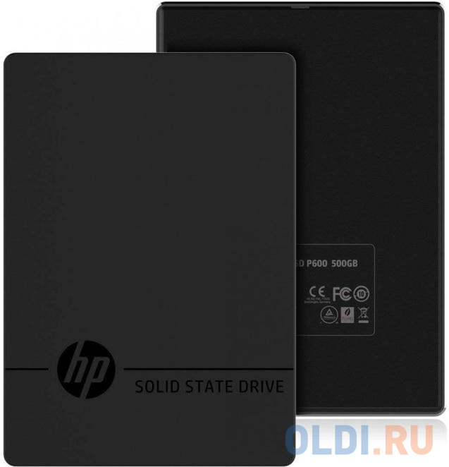 Твердотельный диск 500GB HP P600, USB 3.1, [R/W - 560/490 MB/s] 3XJ07AA - фото 5