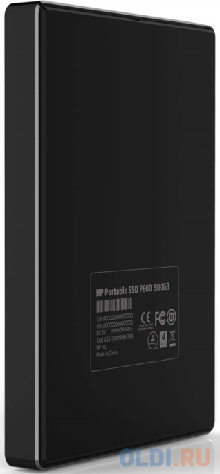 Твердотельный диск 1ТB HP P600, USB 3.1, [R/W - 560/500 MB/s] 3XJ08AA - фото 3