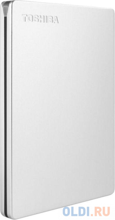 Внешний жесткий диск 1Tb Toshiba Canvio Slim 2.5" USB 3.0 серебро (HDTD310ES3DA) фото